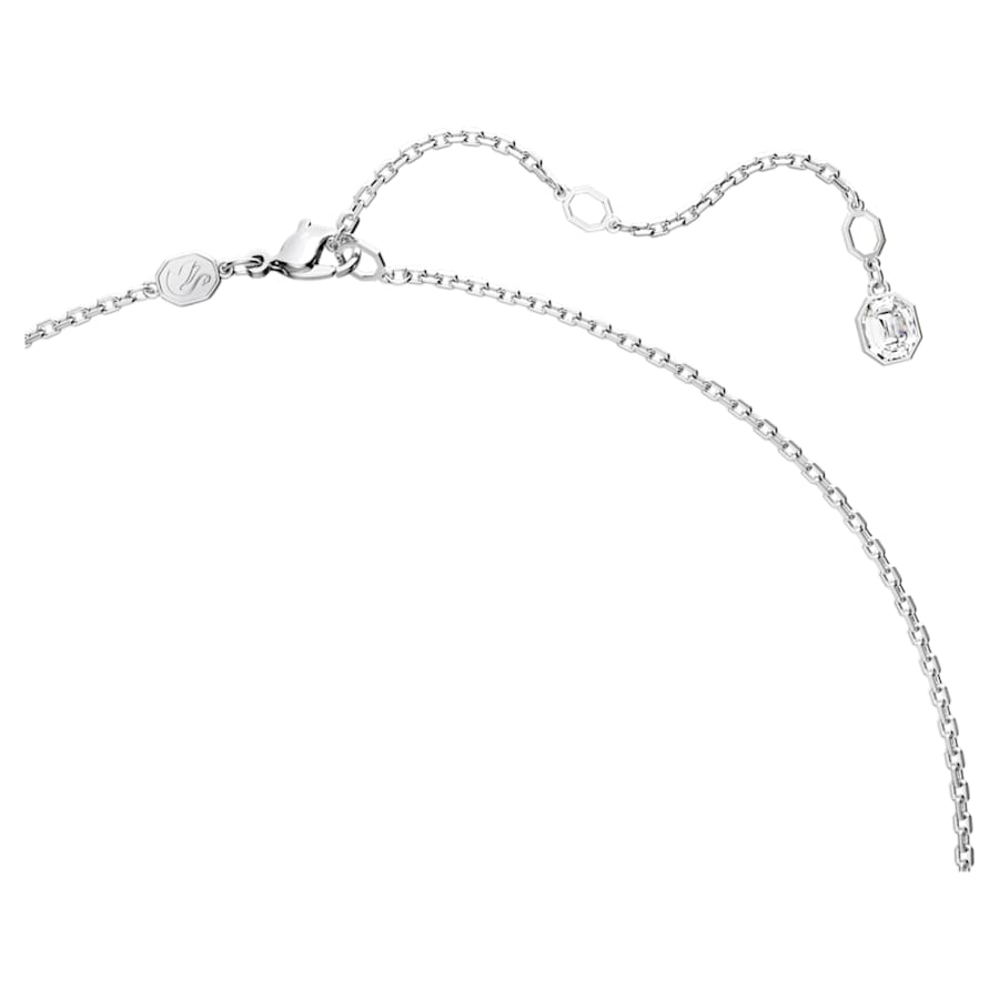 COLLAR SWAROVSKI MILLENIA TALLA OCTOGONAL, AZUL, BAÑO DE RODIO