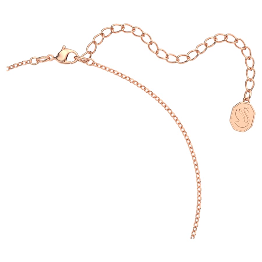 SET SWAROVSKI MILLENIA, TALLA OCTOGONAL, ROSA, BAÑO DE TONO ORO ROSA