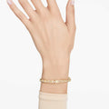 PULSERA SWAROVSKI NUMINA TALLAS REDONDAS COMBINADAS, BLANCO, BAÑO TONO ORO