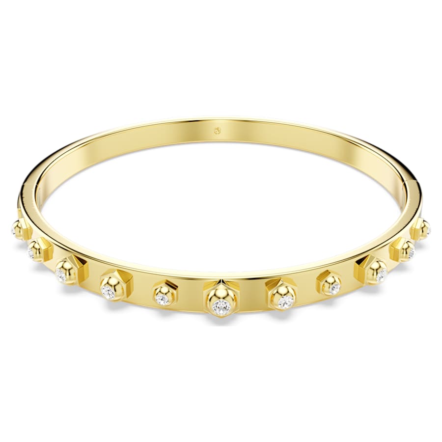 PULSERA SWAROVSKI NUMINA TALLAS REDONDAS COMBINADAS, BLANCO, BAÑO TONO ORO