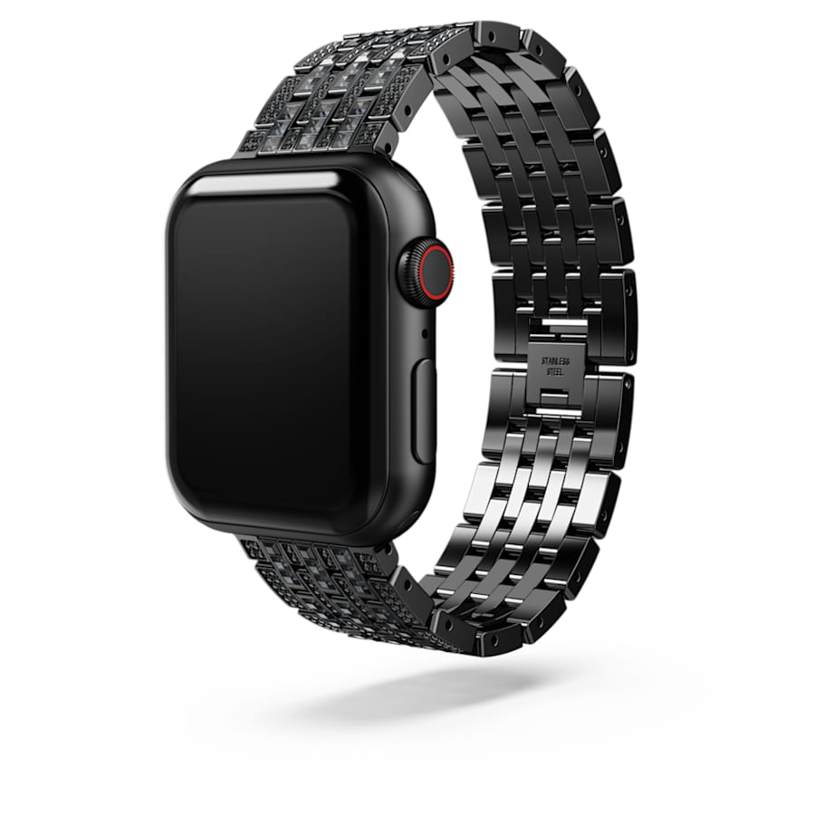 BRAZALETE PARA RELOJ SWAROVSKI APPLE WATCH 40 MM Y 41 MM, PVD NEGRO