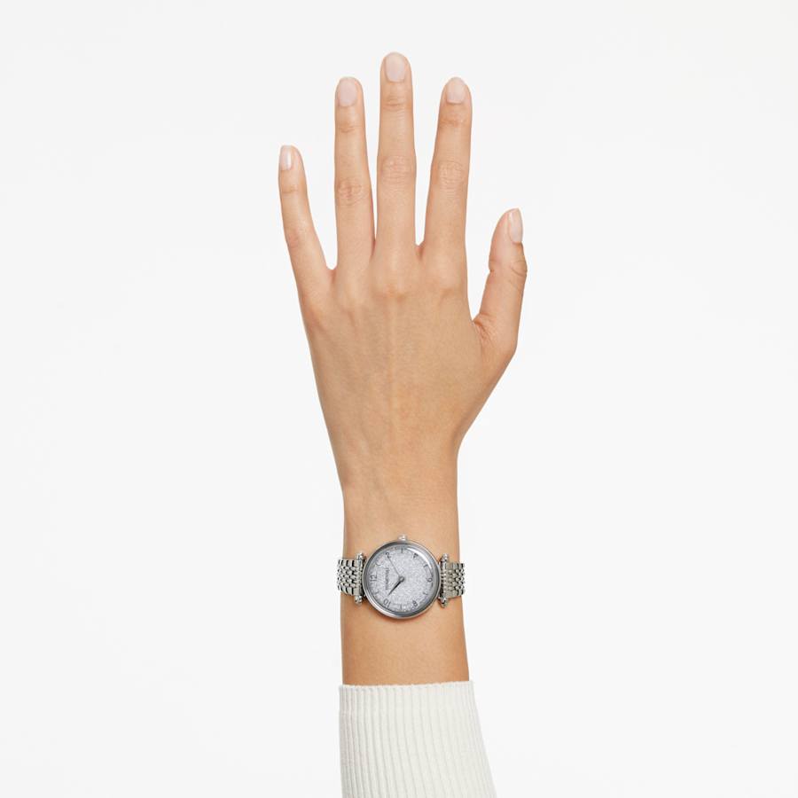 RELOJ SWAROVSKI CRYSTALLINE WONDER BRAZALETE DE ACERO INOXIDABLE, DIAL DE CRISTALES, MOVIMIENTO CUARZO, CAJA 35MM, MUJER