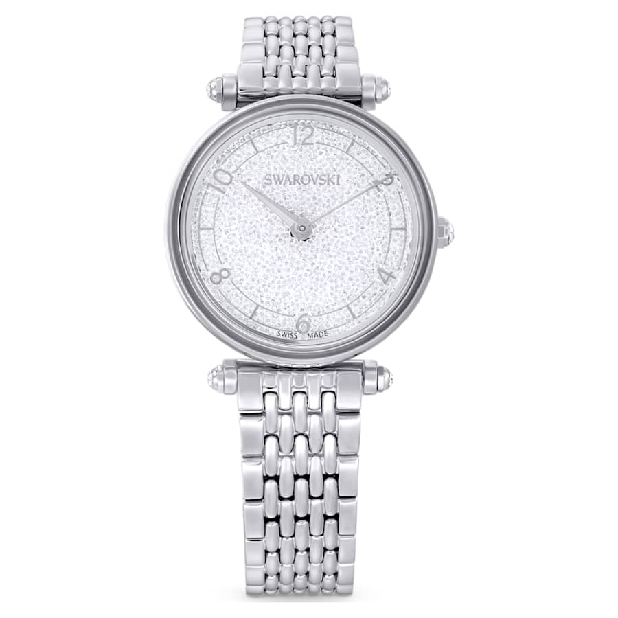 RELOJ SWAROVSKI CRYSTALLINE WONDER BRAZALETE DE ACERO INOXIDABLE, DIAL DE CRISTALES, MOVIMIENTO CUARZO, CAJA 35MM, MUJER