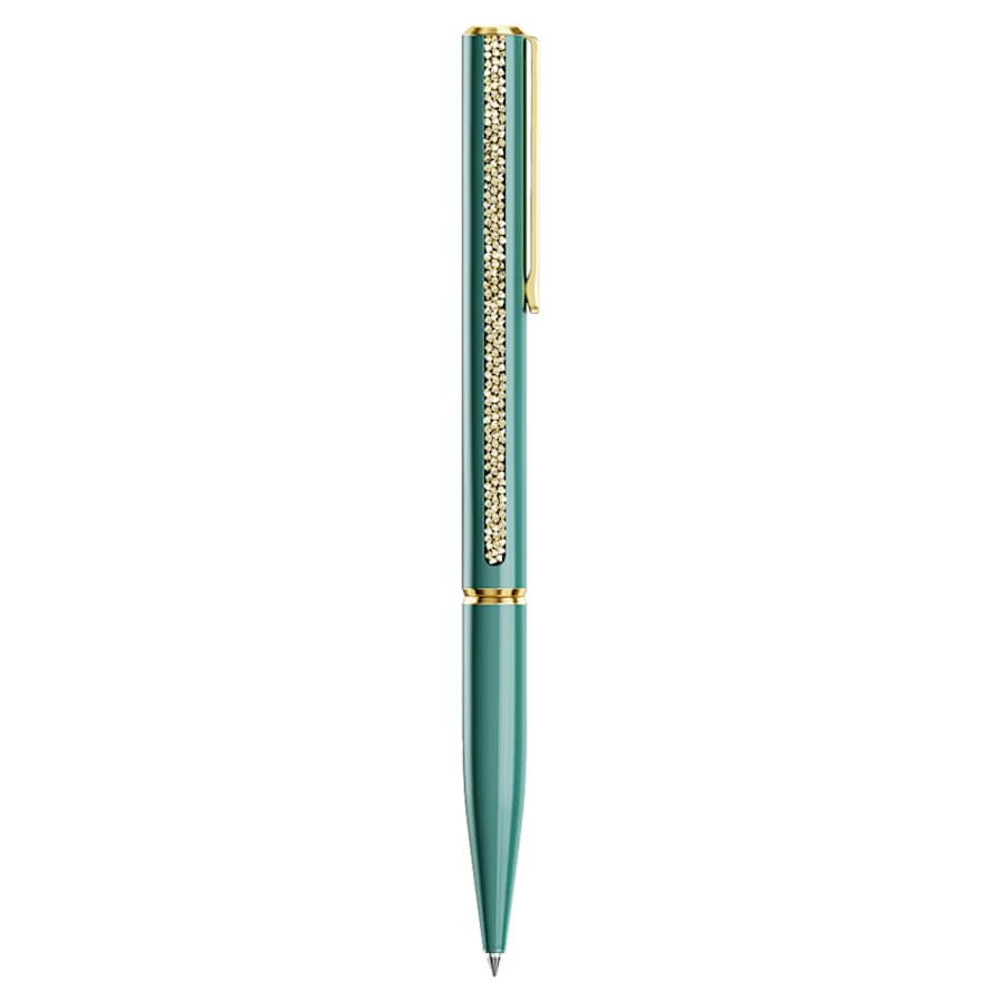ESCRITURA SWAROVSKI CRYSTAL SHIMMER GLIDE VERDE, LACADO EN VERDE, BAÑO EN TONO ORO, BALLPOINT