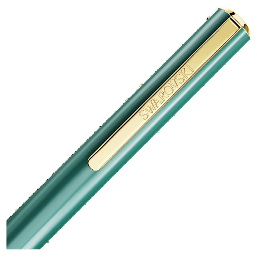 ESCRITURA SWAROVSKI CRYSTAL SHIMMER GLIDE VERDE, LACADO EN VERDE, BAÑO EN TONO ORO, BALLPOINT