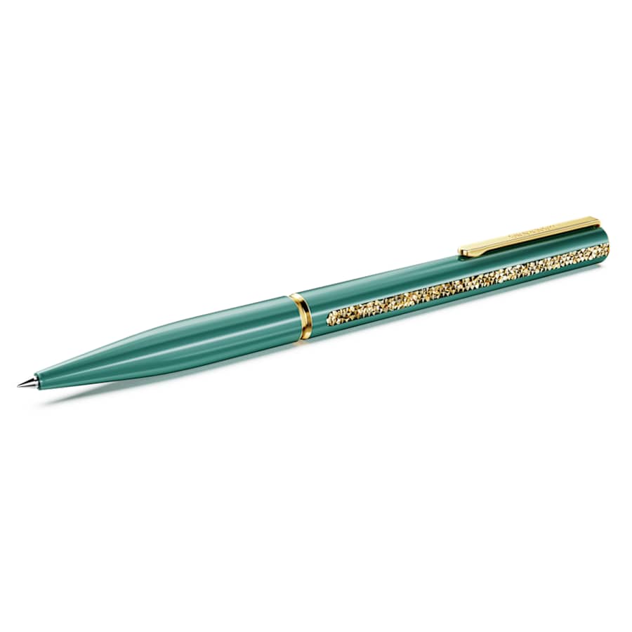 ESCRITURA SWAROVSKI CRYSTAL SHIMMER GLIDE VERDE, LACADO EN VERDE, BAÑO EN TONO ORO, BALLPOINT