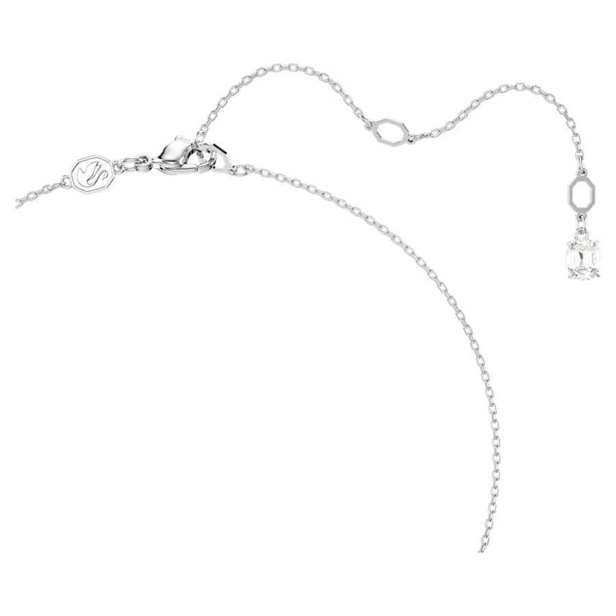 COLLAR SWAROVSKI STILLA TALLA OCTOGONAL, BLANCO, BAÑO DE RODIO