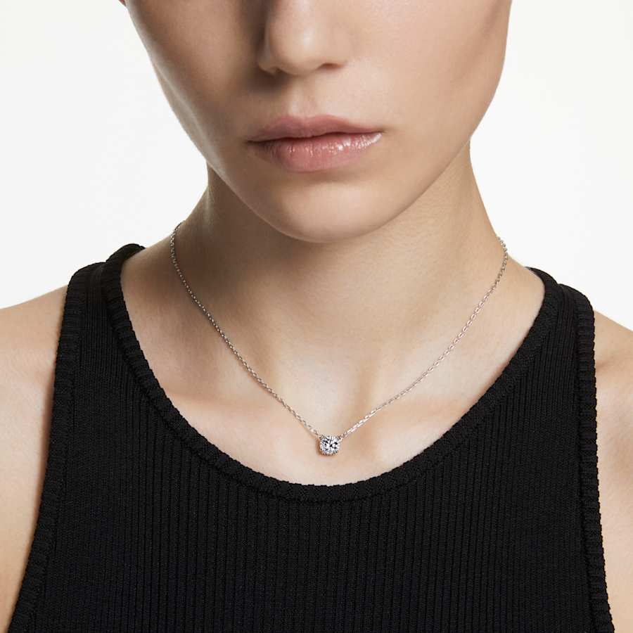 COLLAR SWAROVSKI CONSTELLA TALLA REDONDA, BLANCO, BAÑO DE RODIO