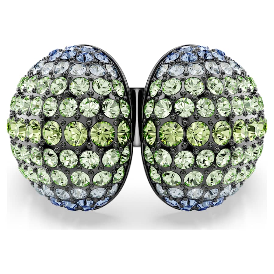 ANILLO SWAROVSKI  SUBLIMA TALLA REDONDA, MULTICOLOR, BAÑO DE RUTENIO, TALLA 58