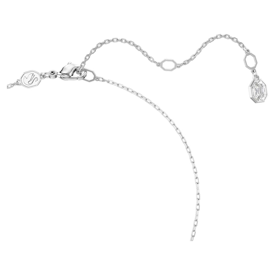 COLLAR SWAROVSKI SUBLIMA TALLA REDONDA, BLANCO, BAÑO DE RODIO