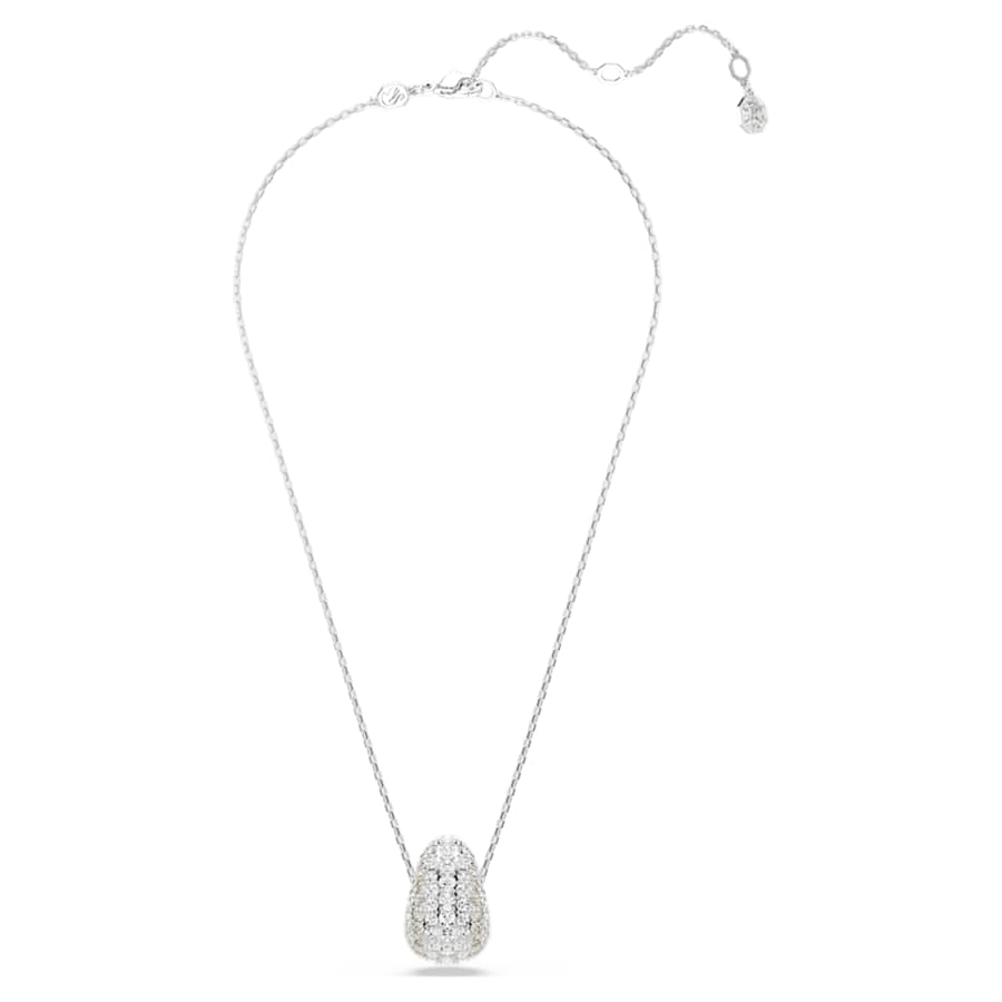 COLLAR SWAROVSKI SUBLIMA TALLA REDONDA, BLANCO, BAÑO DE RODIO