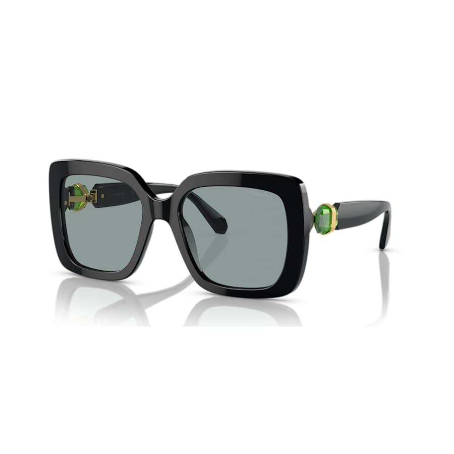 LENTES DE SOL SWAROVSKI LUCENT, FORMA CUADRADA, NEGRAS