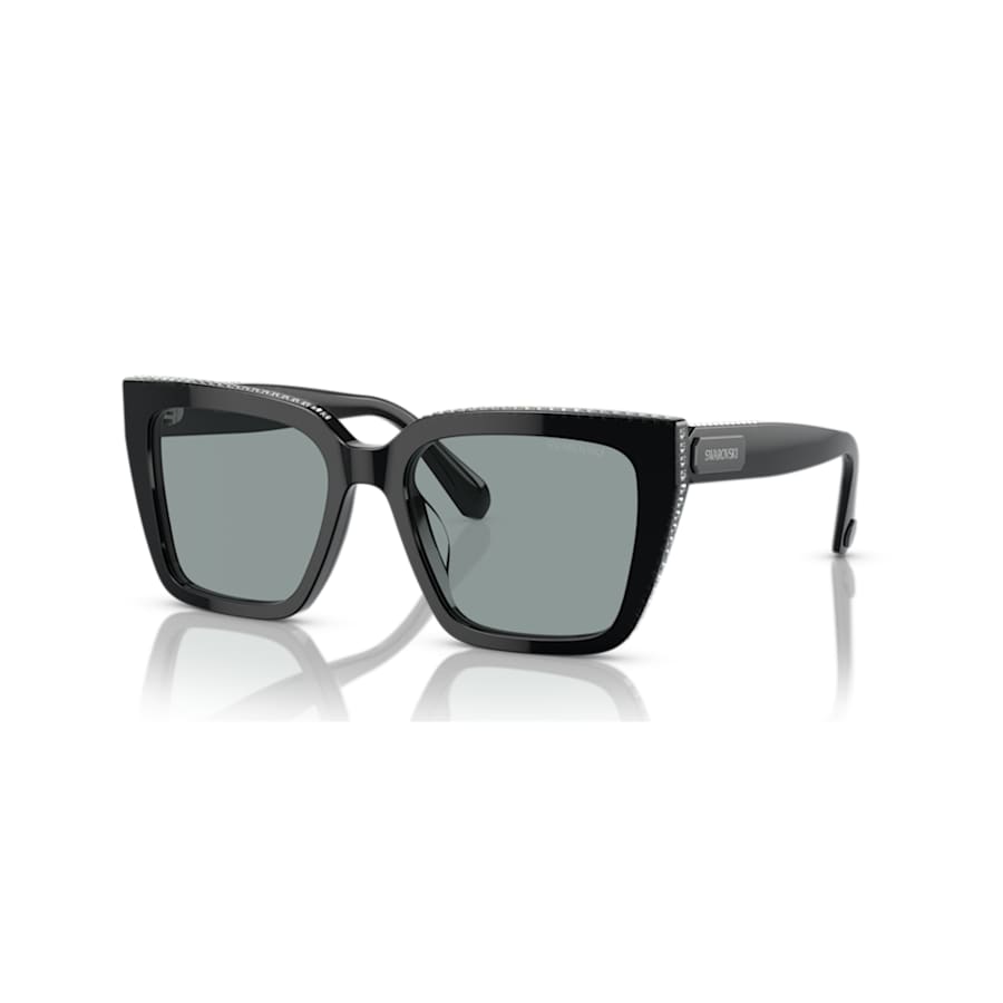 LENTES DE SOL SWAROVSKI ORBITA FORMA CUADRADA, NEGRAS