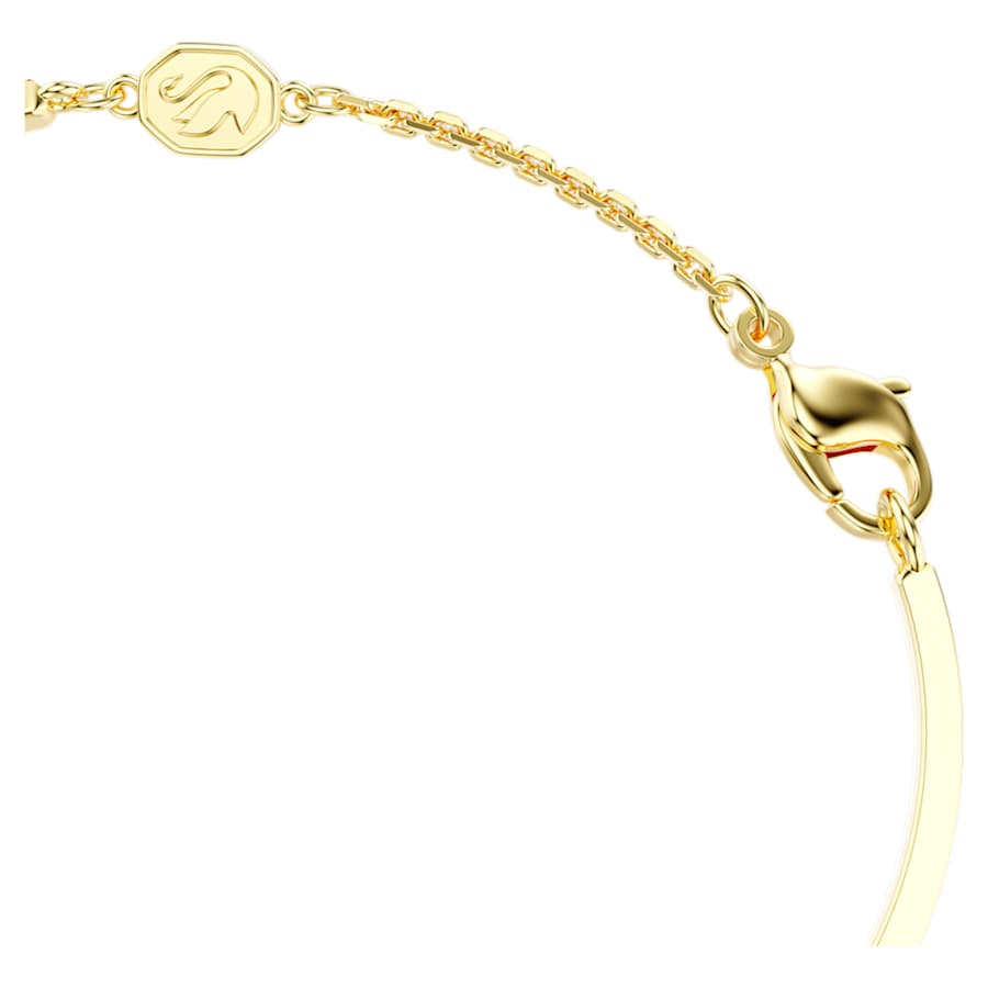 PULSERA SWAROVSKI SYMBOLICA OJO TURCO, AZUL, BAÑO TONO ORO, TALLA M