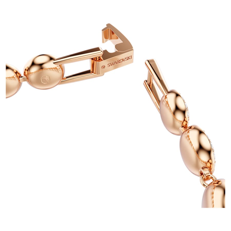 PULSERA SWAROVSKI TENNIS ANGELIC, TALLA REDONDA, CRISTAL, BAÑO TONO ORO ROSA