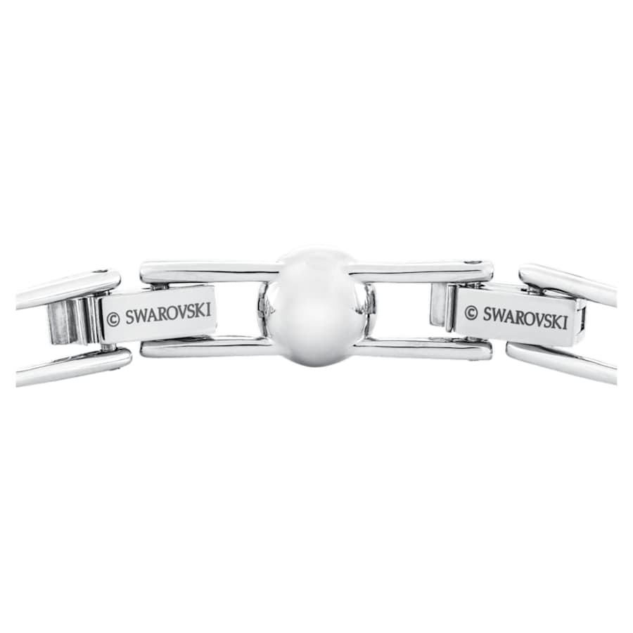 PULSERA SWAROVSKI ANGELIC TENNIS TALLA REDONDA, PEQUECÑA, BLANCA, BAÑO DE RODIO