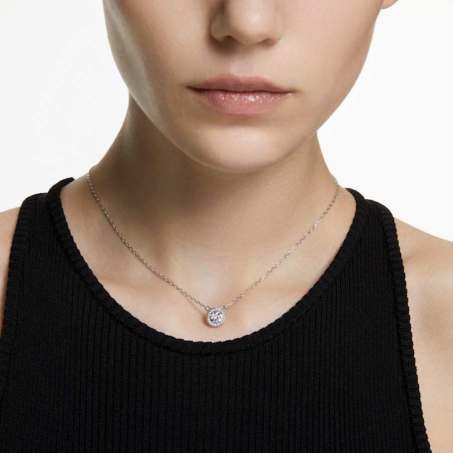 COLLAR SWAROVSKI CONSTELLA, TALLA REDONDA, BLANCO, BAÑO DE RODIO