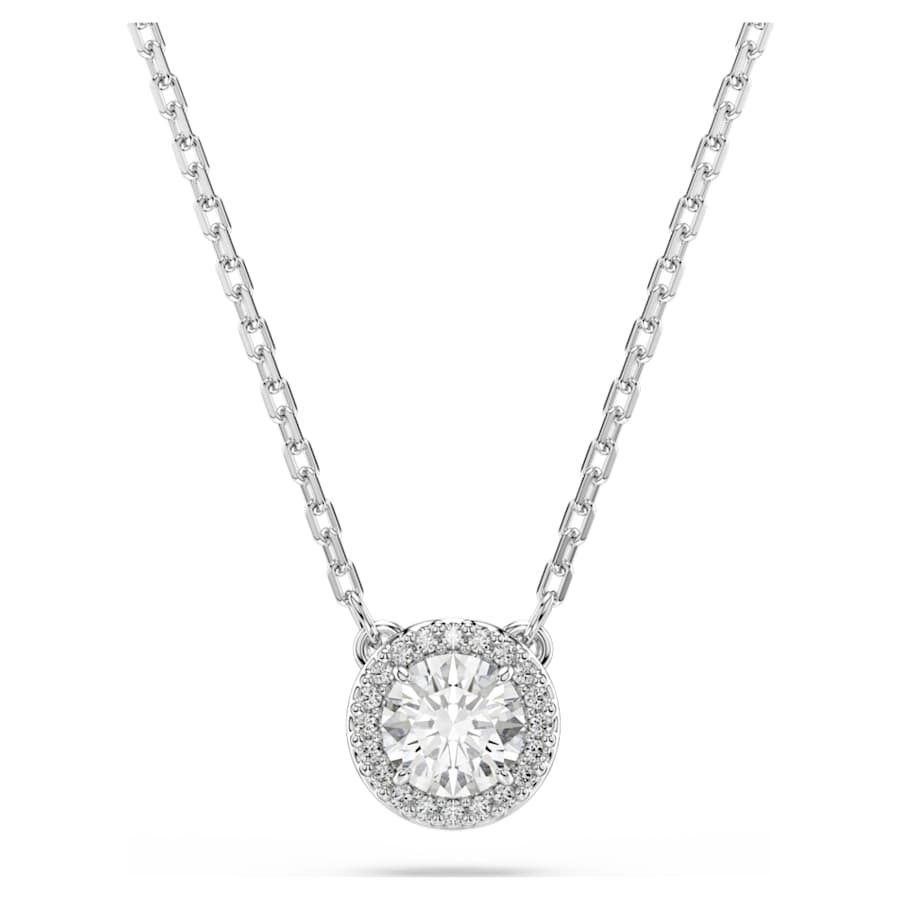 COLLAR SWAROVSKI CONSTELLA, TALLA REDONDA, BLANCO, BAÑO DE RODIO