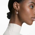 ARETES SWAROVSKI SWAROVSKI SPARKLING DANCE TALLA REDONDA, BLANCO, BAÑO TONO ORO ROSA
