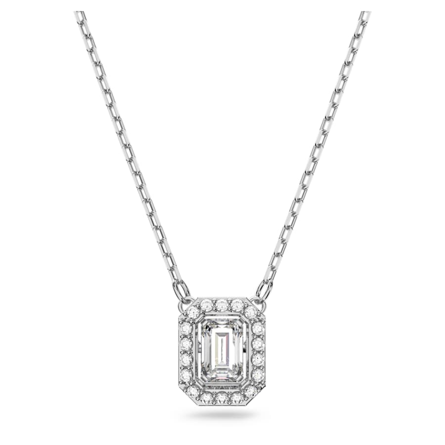 COLLAR SWAROVSKI MILLENIA TALLA OCTOGONAL, BLANCO, BAÑO DE RODIO